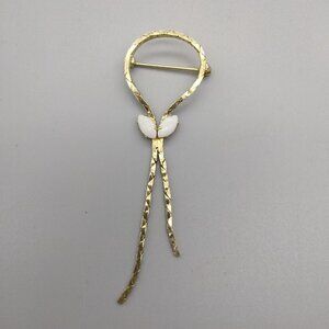 Star Art 12k Gold Fill GF Australian Opal Brooch Pin Vintage Estate High Luster